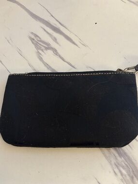 Coach Black Signature Wristlet Clutch